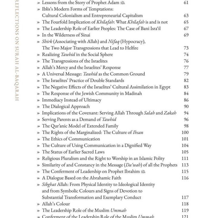 Reflections on Surah Al-Baqarah: A Thematic Commentary