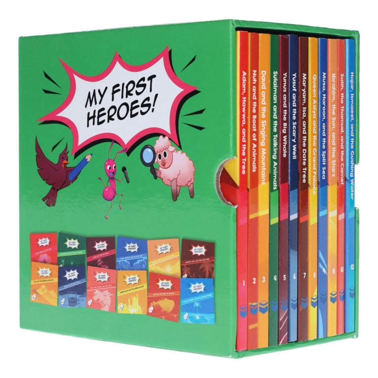 My First Heroes Box Set of 12 Books (Bedtime Stories from the Quran)