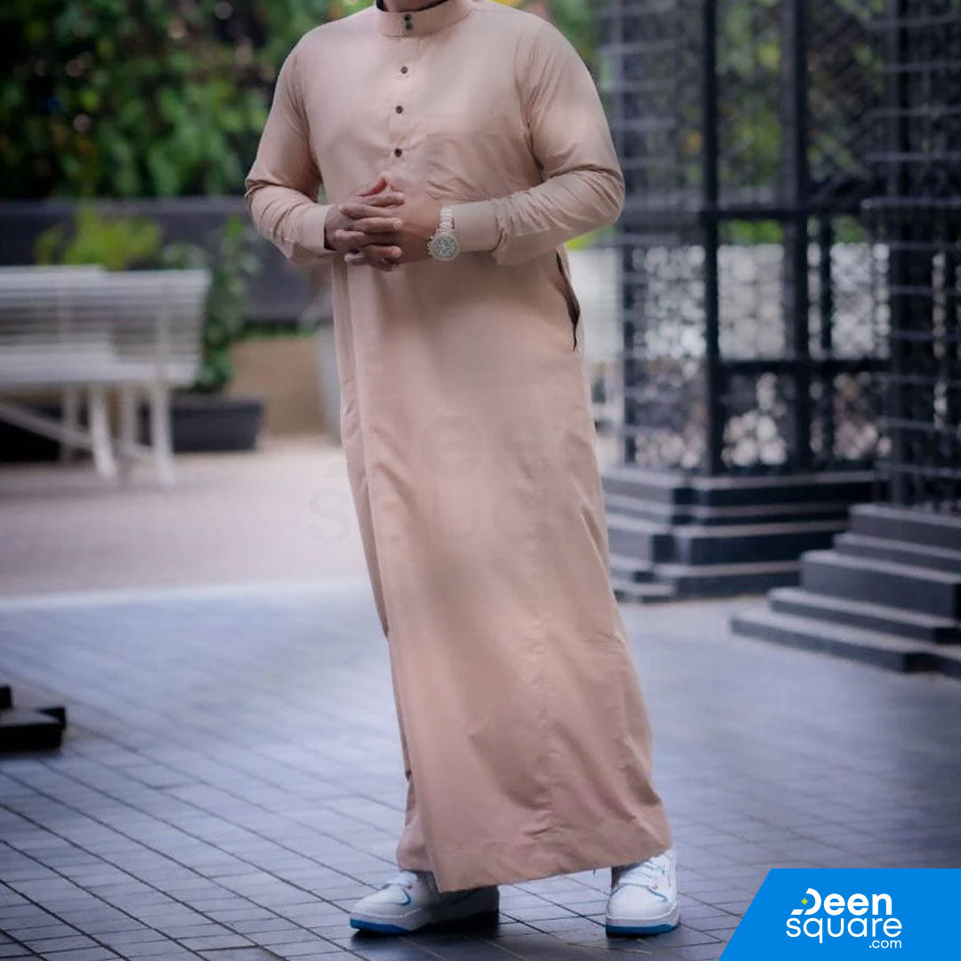 Brown Thobe For Men - Clauss