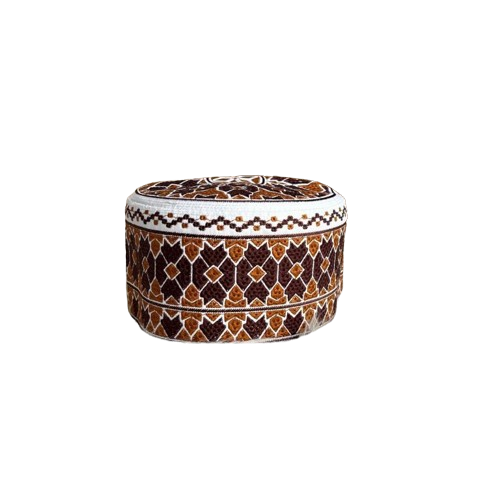 Omani-style African Muslim Prayer Cap - Size 58 cm