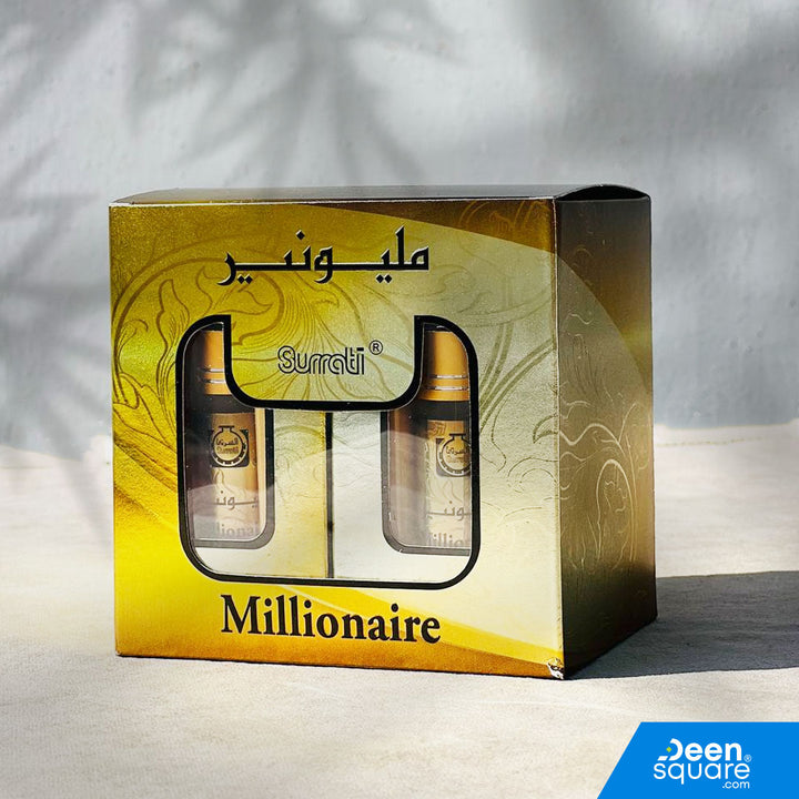 Millionaire Concentrated Roll On Attar (Alcohol free) - Surrati