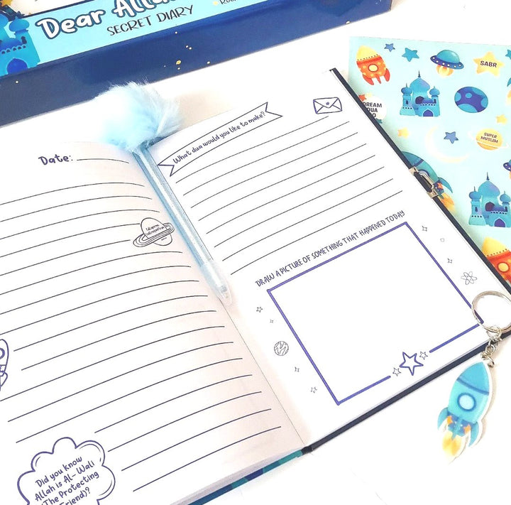 Dear Allah Secret Diary Imaan Kids - Blue