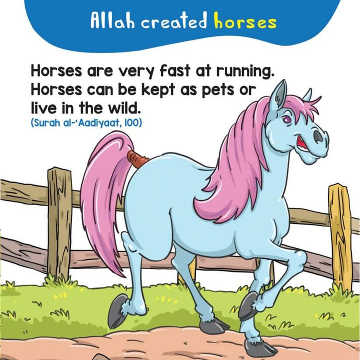 Animals From The Quran Board Book - Quran Stories For Kids