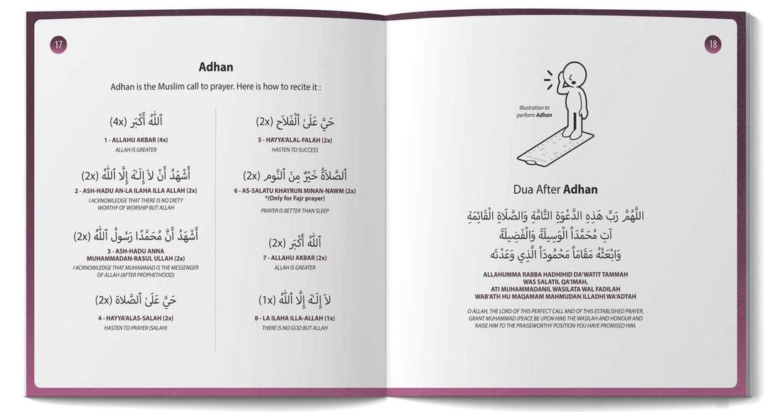 My Salah Mat Adult & Revert Muslim Educational Interactive Prayer Mat with Wireless Connection & Salah Translation - Pink Color