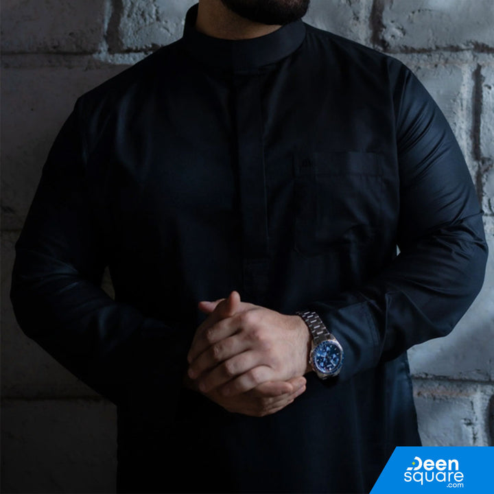 Saudi Black Thobe Men - Kurvig
