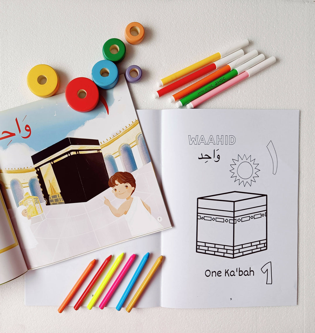 Arabic Numbers Colouring Book