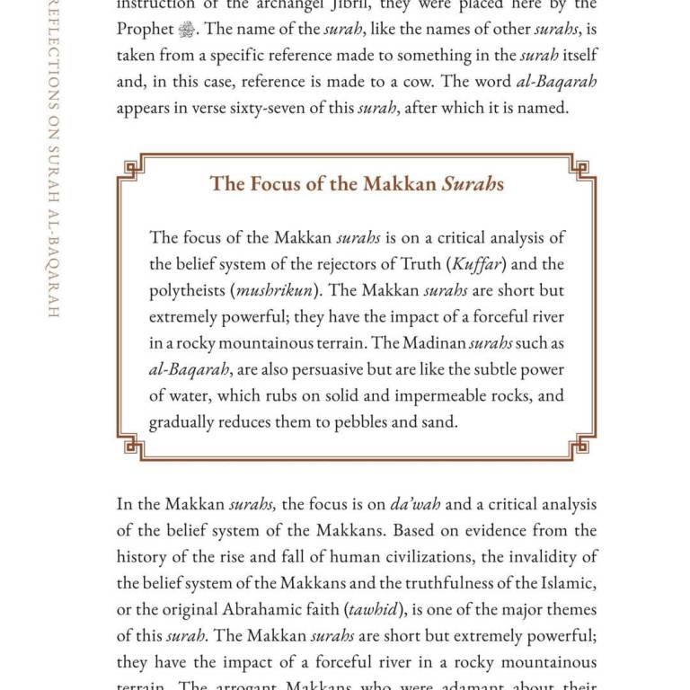 Reflections on Surah Al-Baqarah: A Thematic Commentary