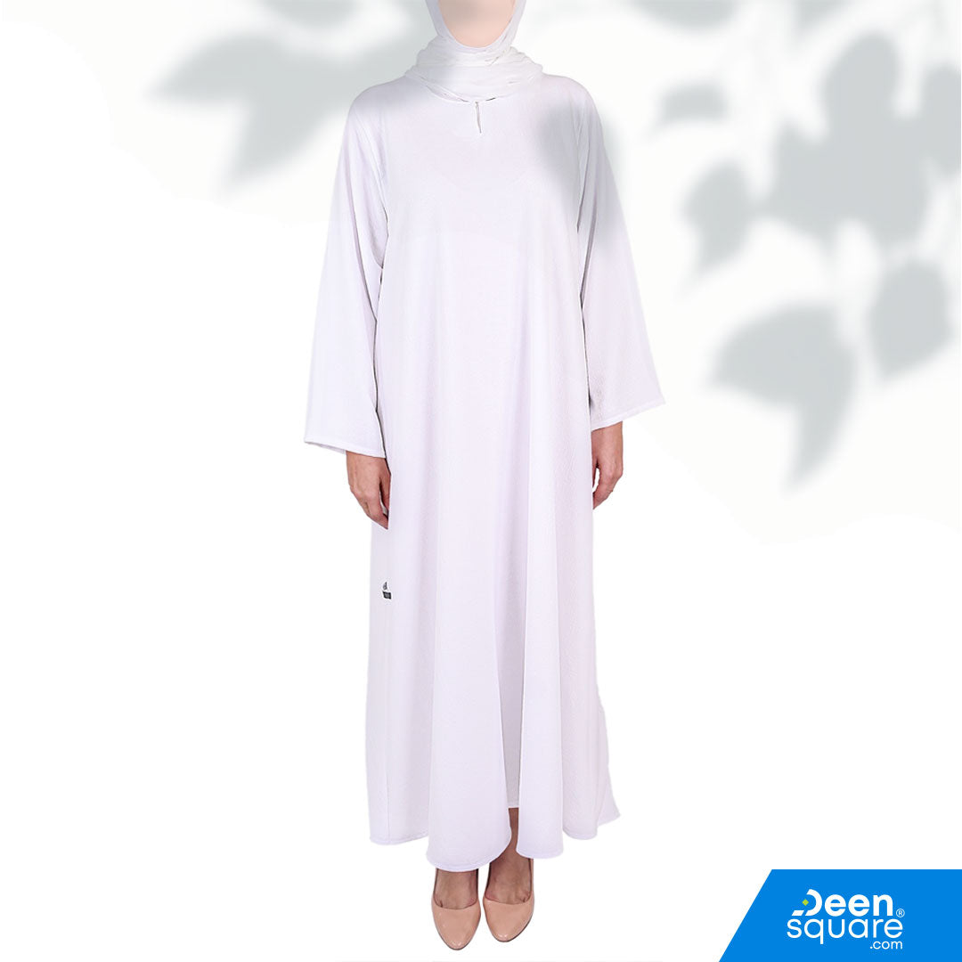 Umrah Abaya White with Lining | Women Umrah Cloth