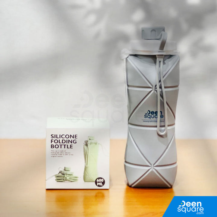 Silicone Folding Bottle for Hajj & Umrah - 600 ml (زجاجة سيليكون قابلة للطي للحج والعمرة - 600 مل)