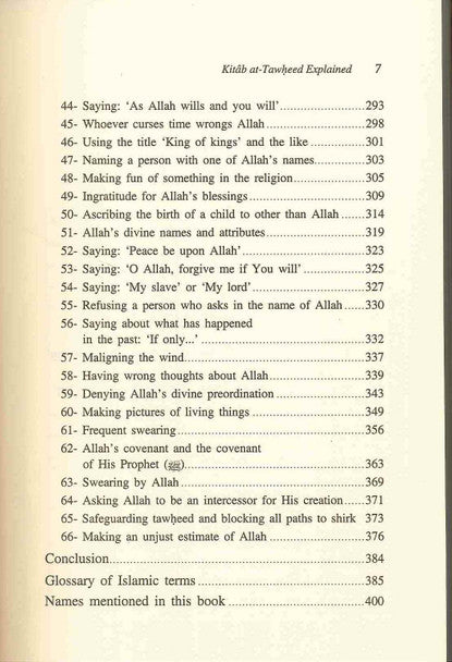 Kitab at-Tawheed – Explained