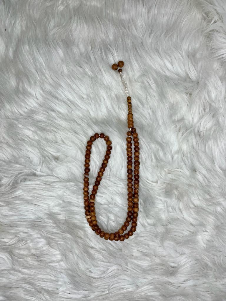 99 beads Wooden Tasbeeh Brown Color - 10mm beads size