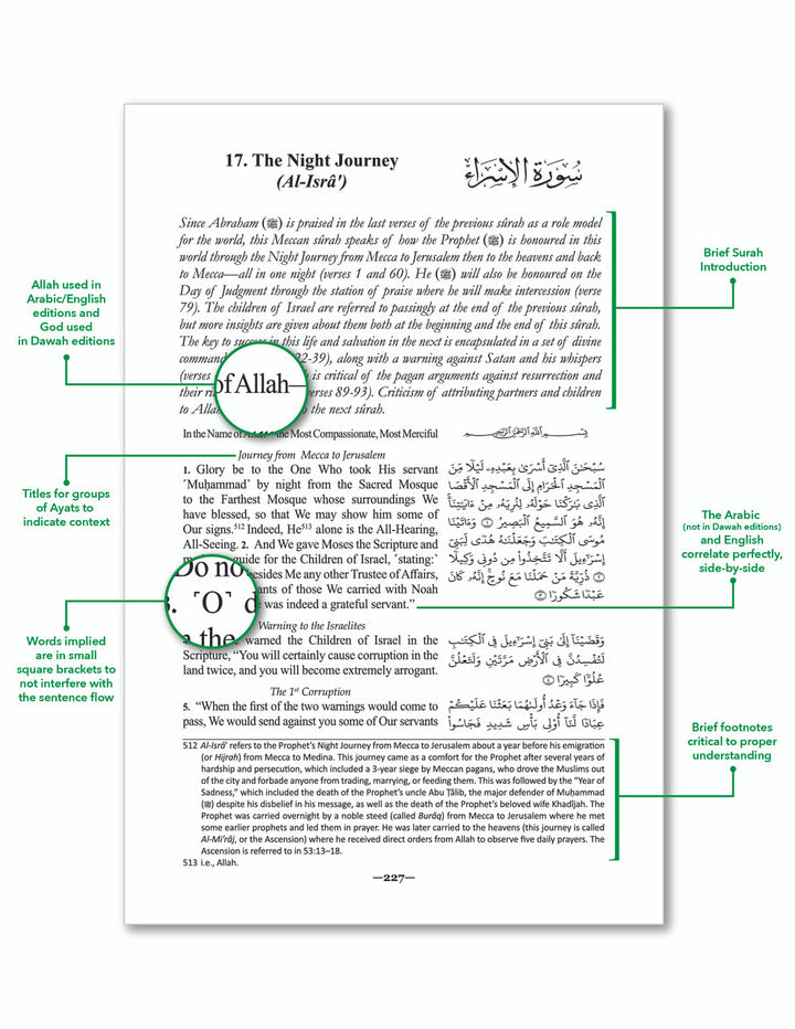 The Clear Quran with Arabic Text Paperback 14 x 21cm