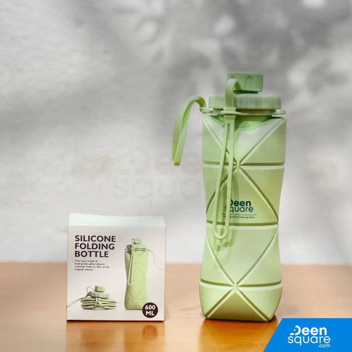Silicone Folding Bottle for Hajj & Umrah - 600 ml (زجاجة سيليكون قابلة للطي للحج والعمرة - 600 مل)