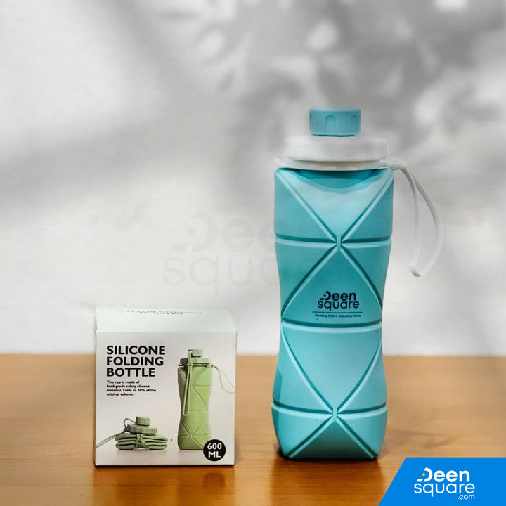 Silicone Folding Bottle for Hajj & Umrah - 600 ml (زجاجة سيليكون قابلة للطي للحج والعمرة - 600 مل)