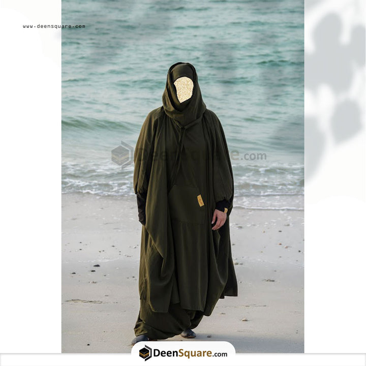 Active wear hooded Jilbab with Sarouel