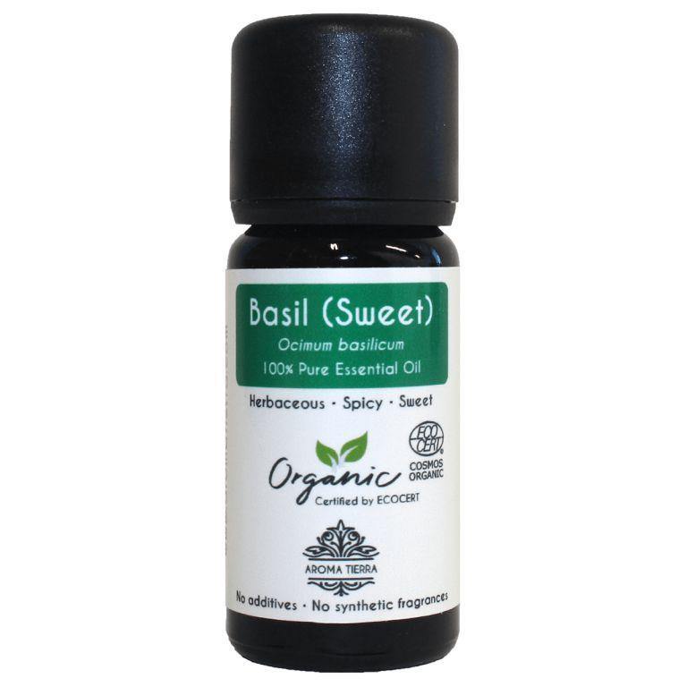 Organic Basil (Sweet) Essential Oil - 100% Pure & Organic - DeenSquare.com