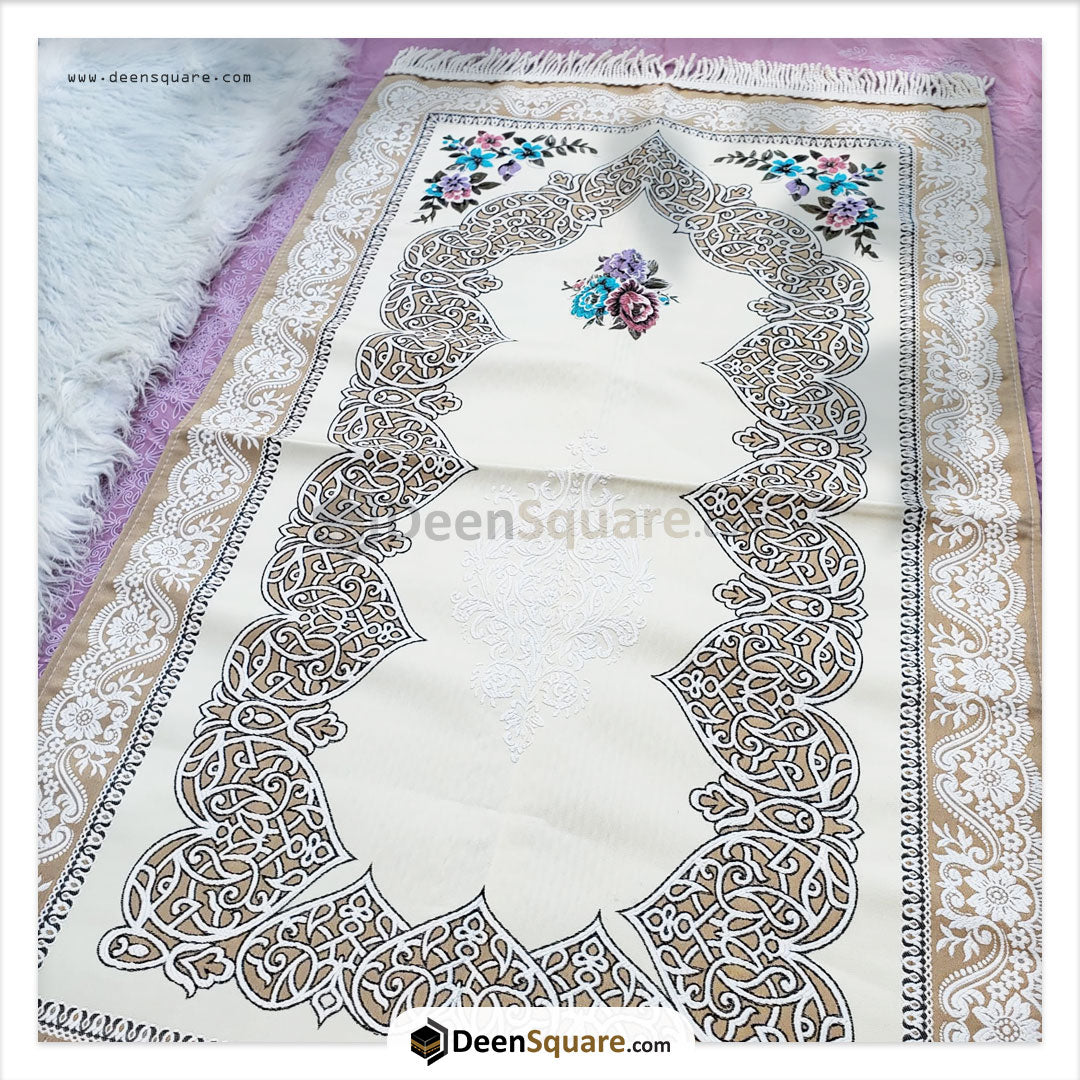 Turkish Floral Design Prayer Mat