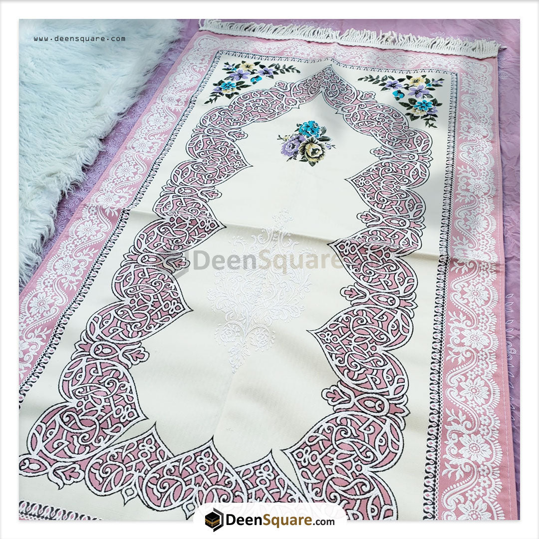 Turkish Floral Design Prayer Mat