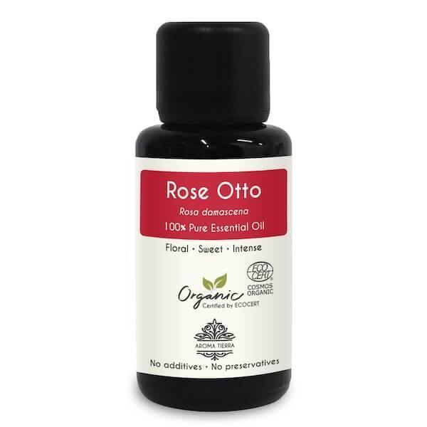 Aroma Tierra Organic Rose Essential Oil (Rose Otto)