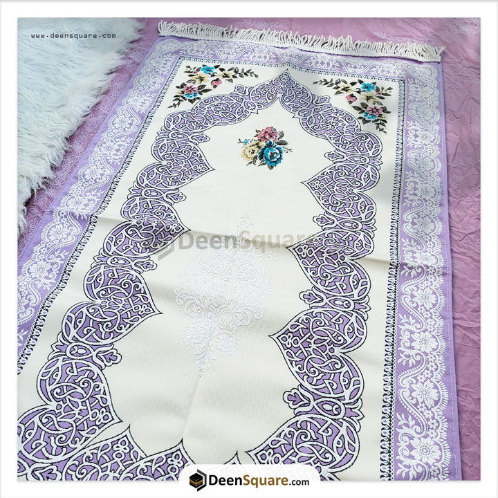 Turkish Floral Design Prayer Mat