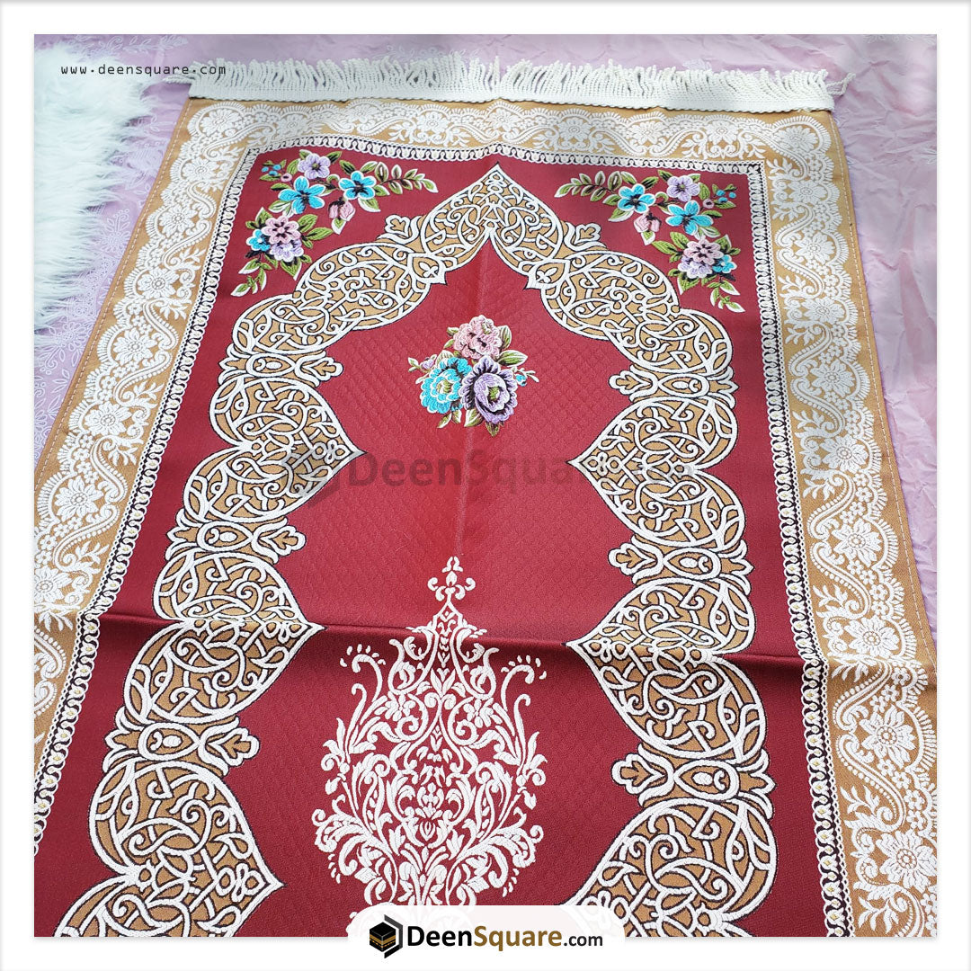 Turkish Floral Design Prayer Mat