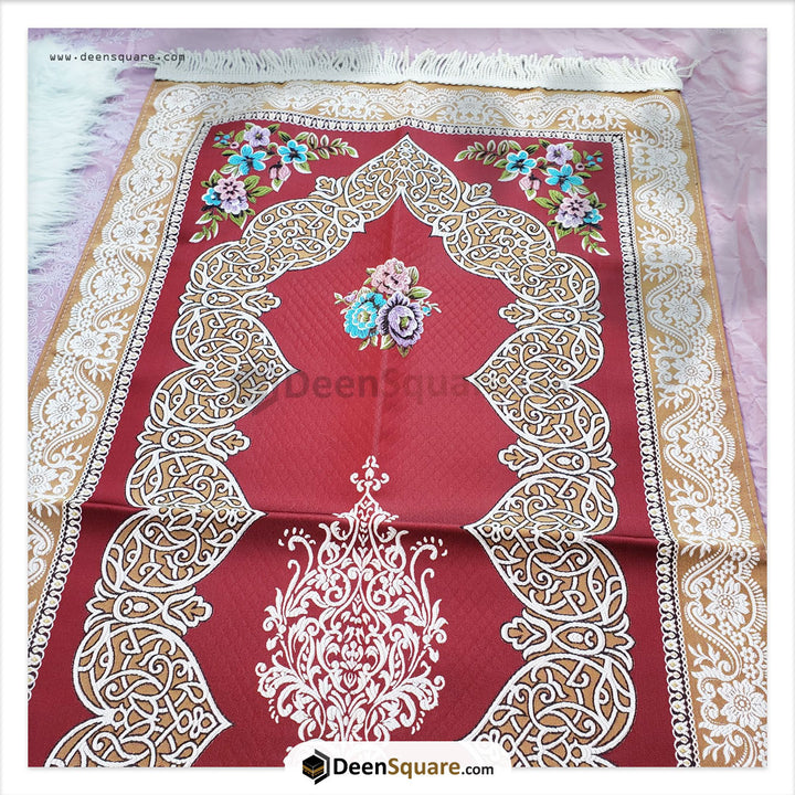 Turkish Floral Design Prayer Mat