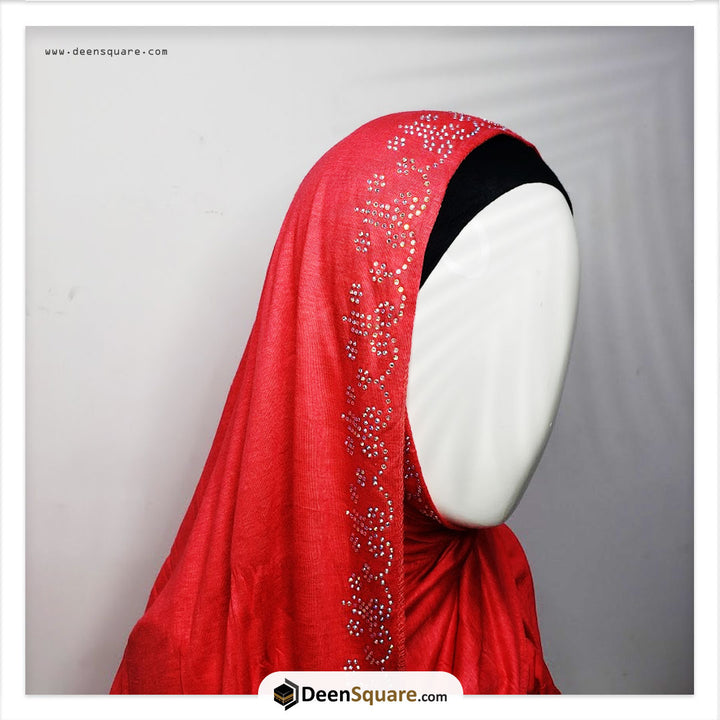Hijab Scarf with Rhinestones