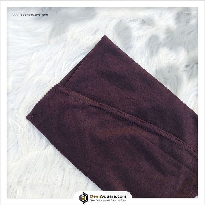 Kids prayer hijab makhna in chocolate brown color