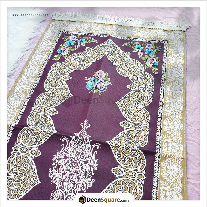 Turkish Floral Design Prayer Mat