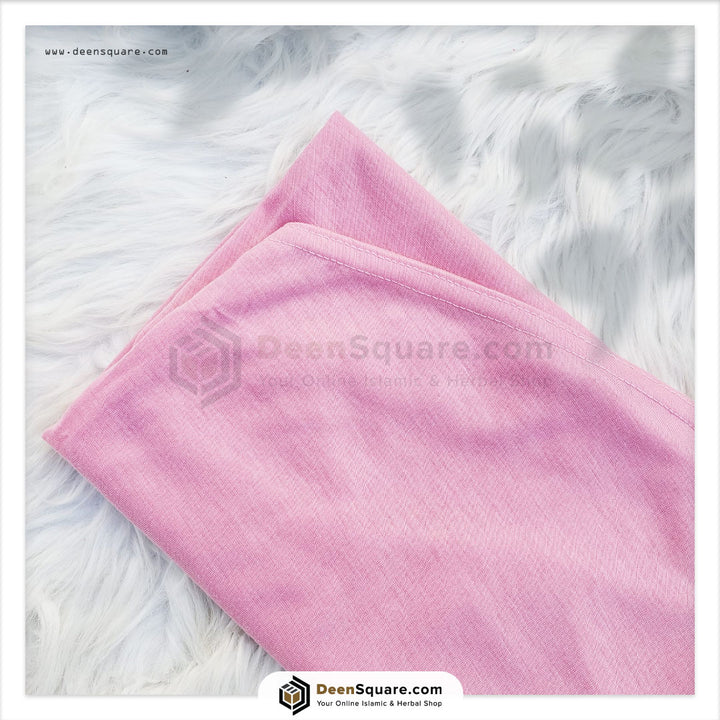 Kids prayer hijab makhna in baby pink color