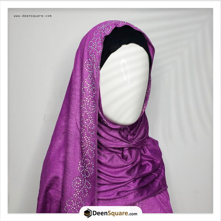 Hijab Scarf with Rhinestones