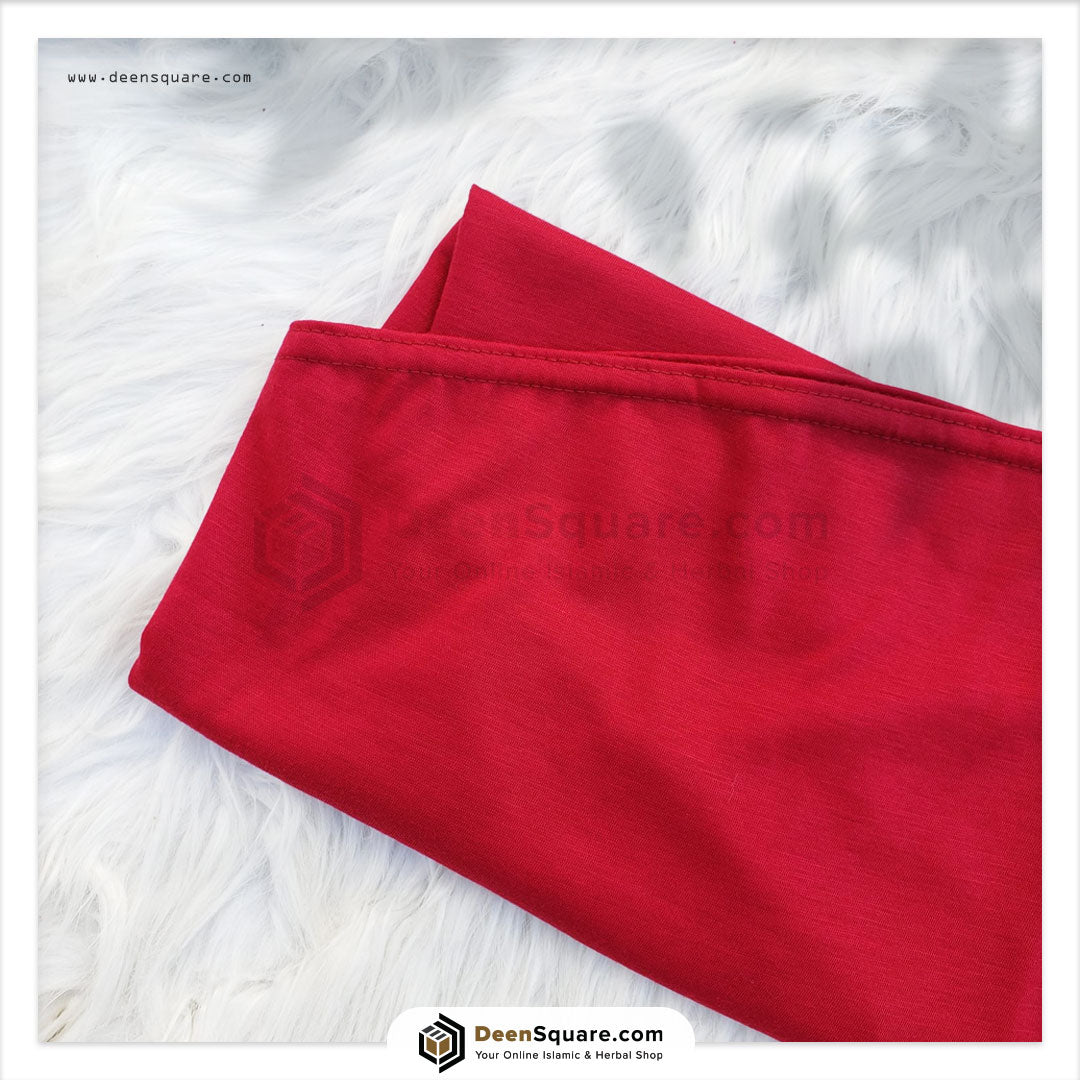 Kids prayer hijab makhna in red color