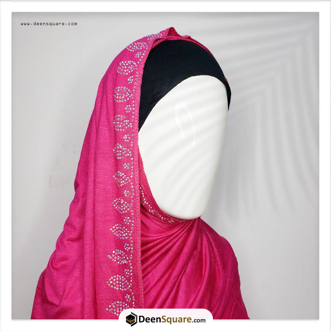 Hijab Scarf with Rhinestones