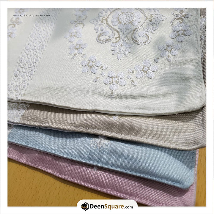 Embroidered Silk Quran Cover for Quran size 14 x 20 cm - غطاء حريري مطرز للمصحف