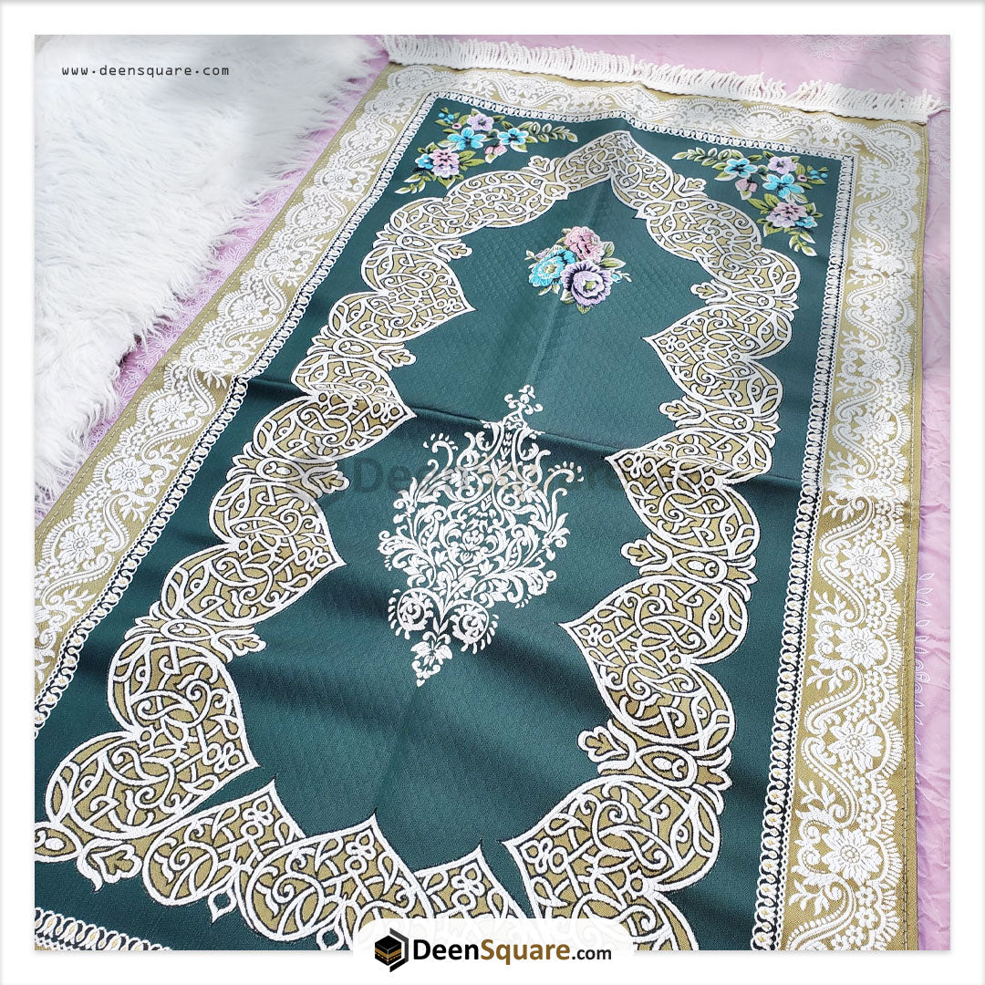 Turkish Floral Design Prayer Mat