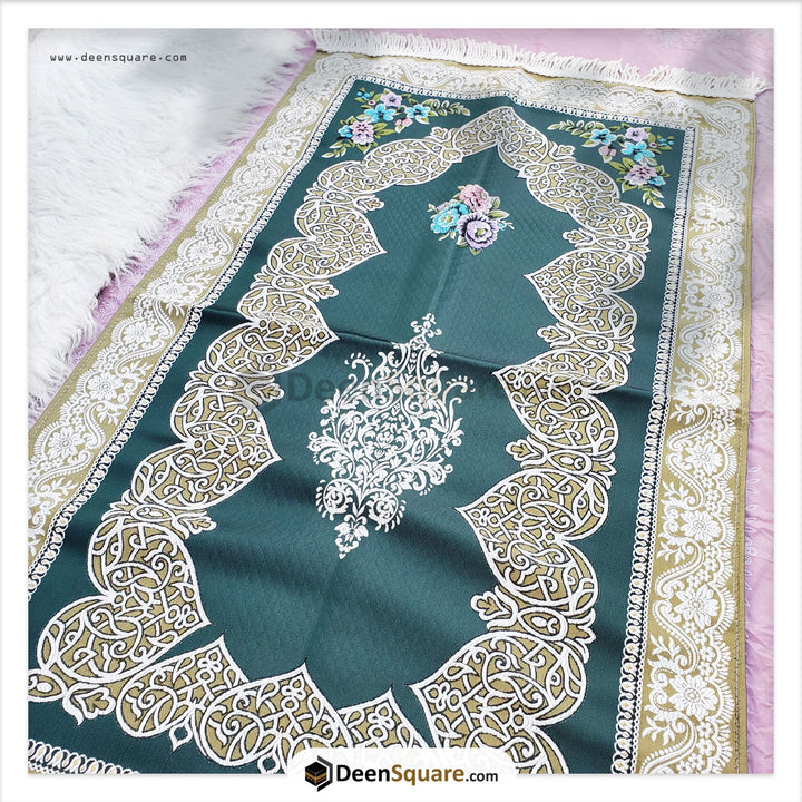 Turkish Floral Design Prayer Mat