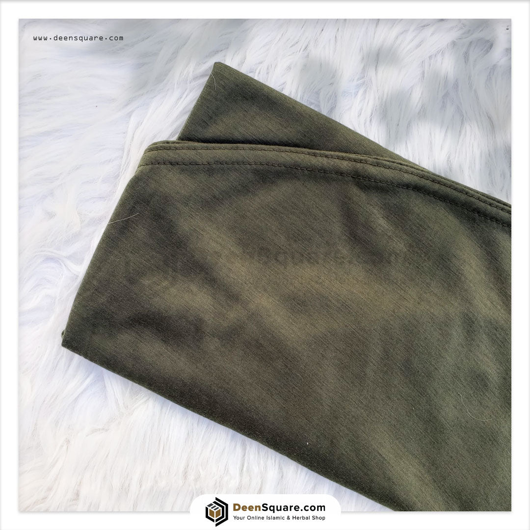 Kids prayer hijab makhna in green color