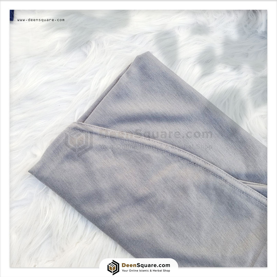 Kids prayer hijab makhna in dark grey color