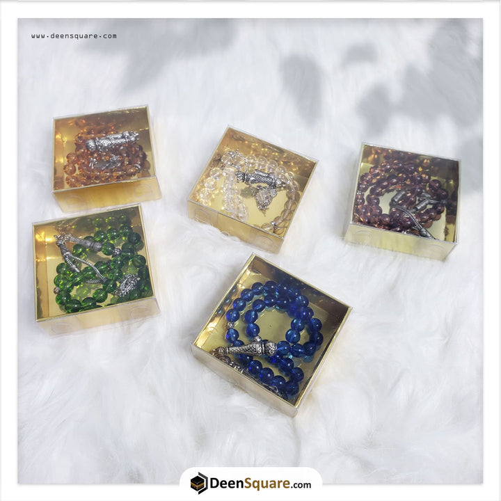 Amber Stone Handmade Beads Tasbeeh (تسبيح) - 33 Beads Tasbeeh