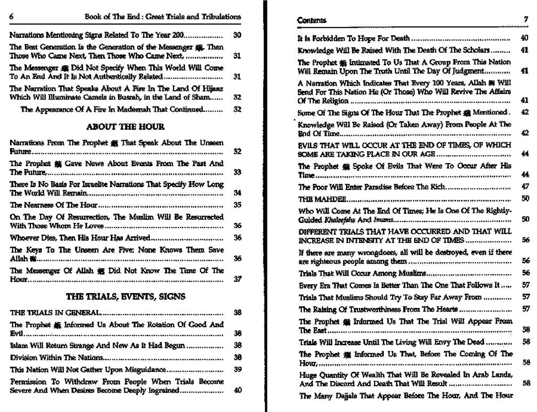 Book Of The End - Great Trials & Tribulations