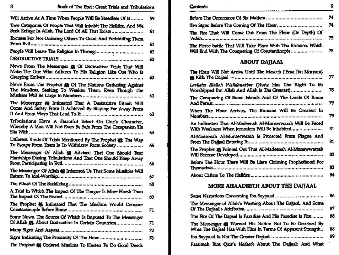 Book Of The End - Great Trials & Tribulations