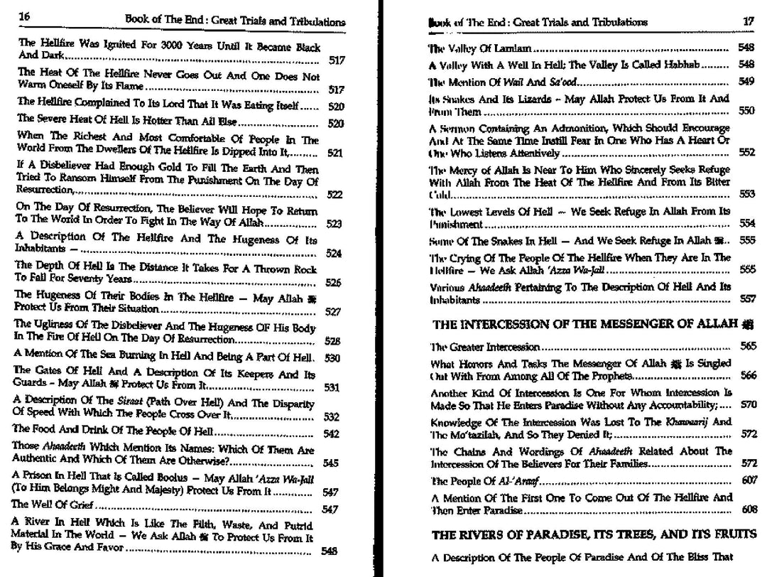 Book Of The End - Great Trials & Tribulations