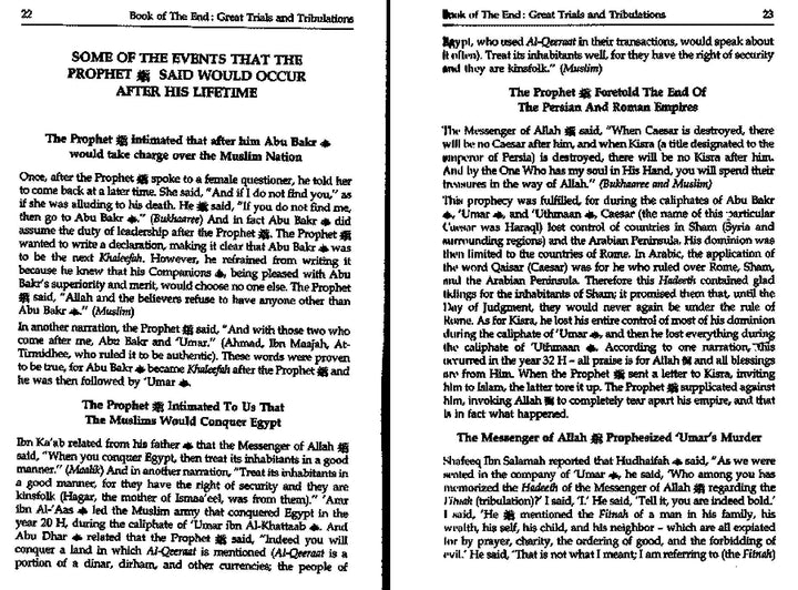 Book Of The End - Great Trials & Tribulations
