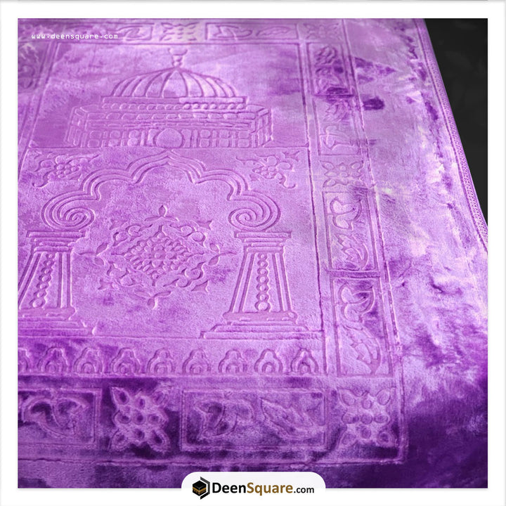 Padded Thick Velvet Prayer Rug Embossed