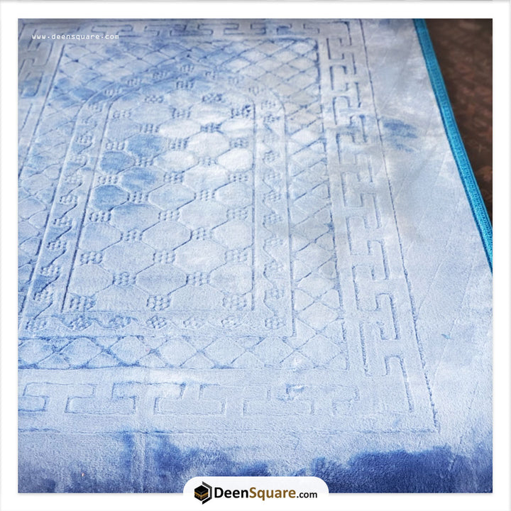 Padded Thick Velvet Prayer Rug Embossed