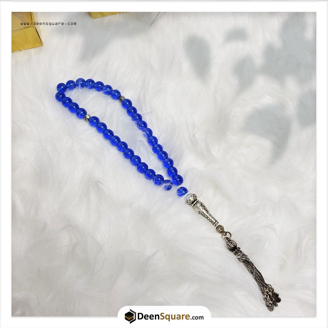 Amber Stone Handmade Beads Tasbeeh (تسبيح) - 33 Beads Tasbeeh