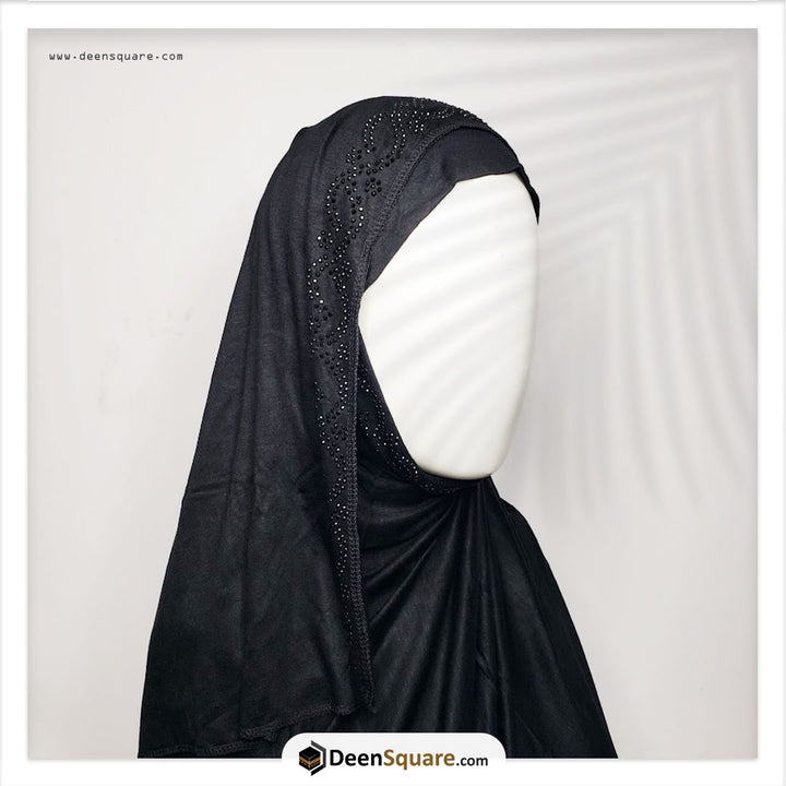 Hijab Scarf with Rhinestones