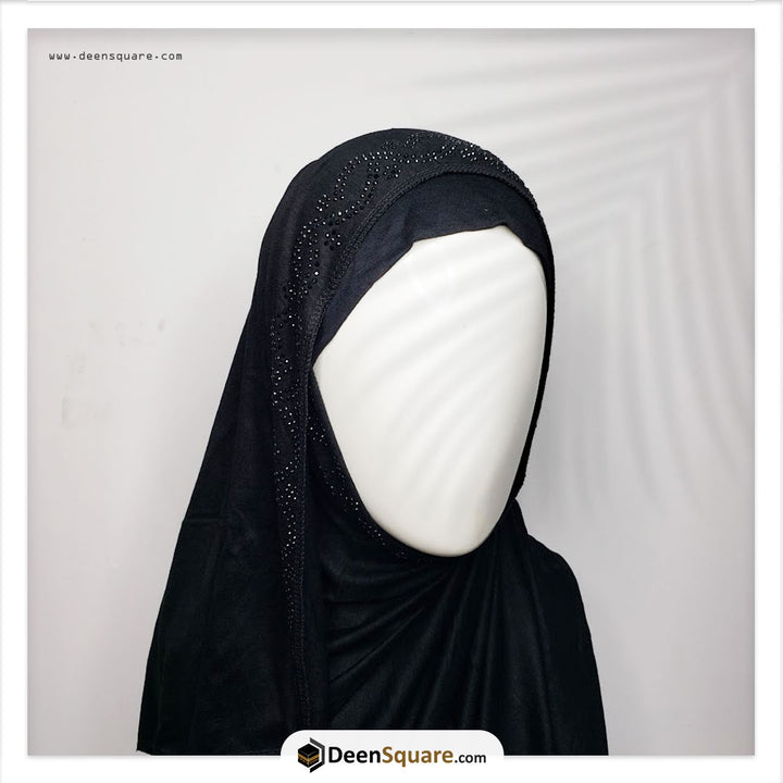 Hijab Scarf with Rhinestones