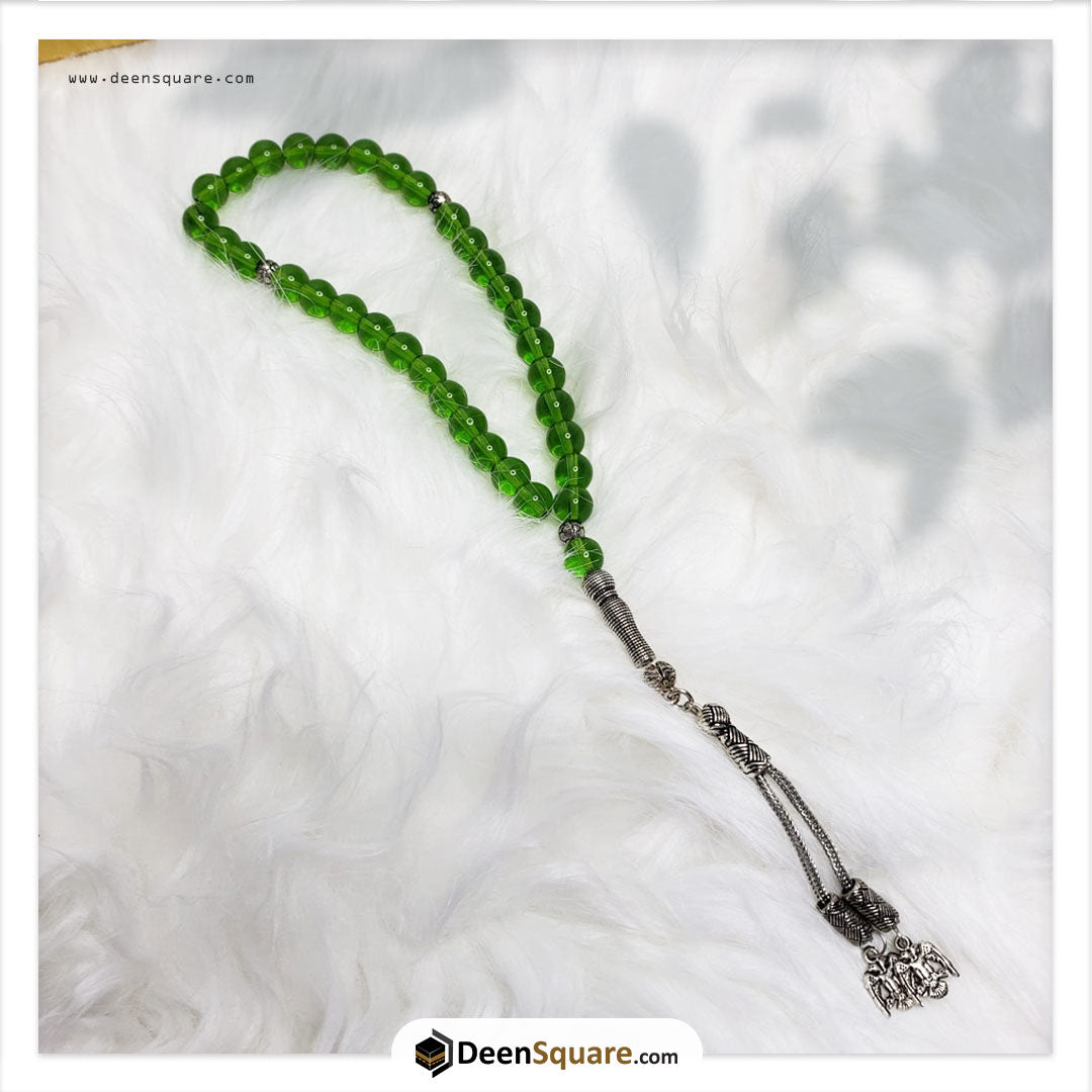 Amber Stone Handmade Beads Tasbeeh (تسبيح) - 33 Beads Tasbeeh