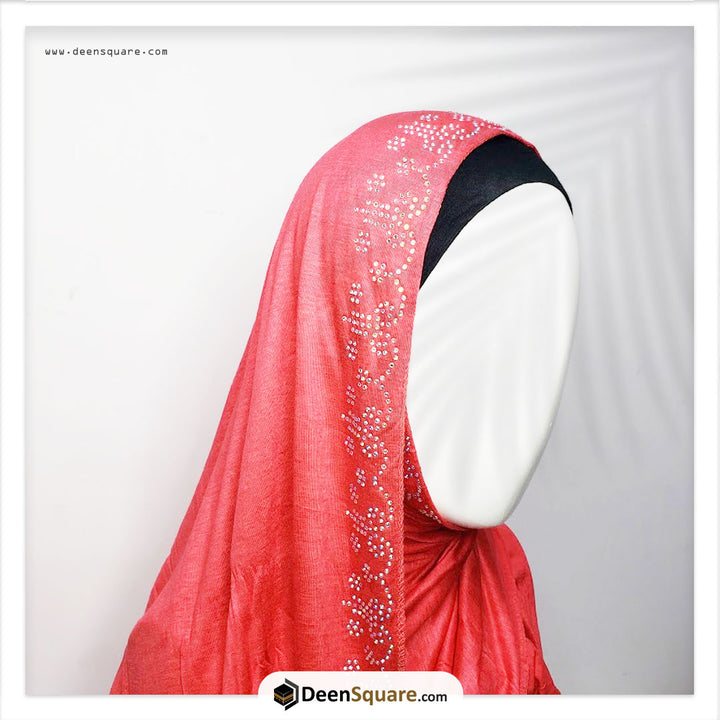 Hijab Scarf with Rhinestones